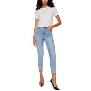 Denim Forum Womens 26 Crafted The Lola High Rise Skinny Jeans 26L CN